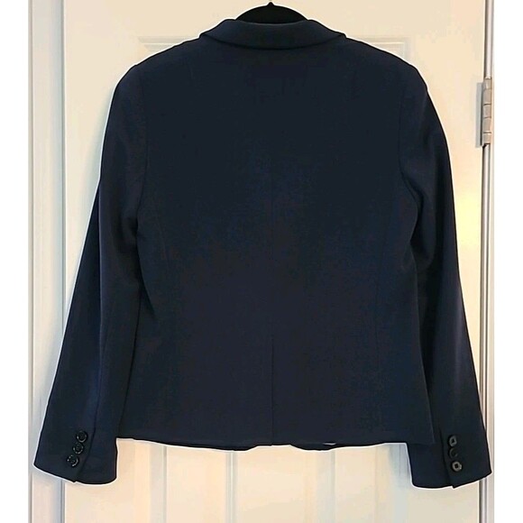 Gap Women’s Career Lined Navy Blue Two Button Single Breasted Blazer Jacket Sz 6 - Picture 8 of 9